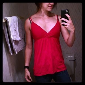 Spaghetti strap pink/red top